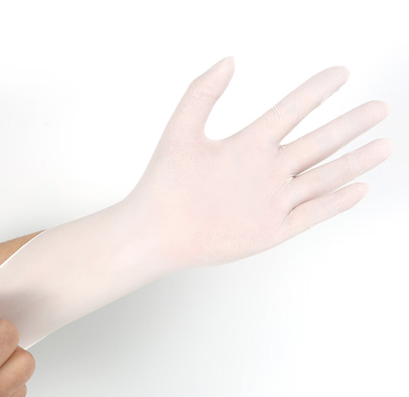 塞莫詩N1201BL加長型藍色一次性丁腈手套圖片14