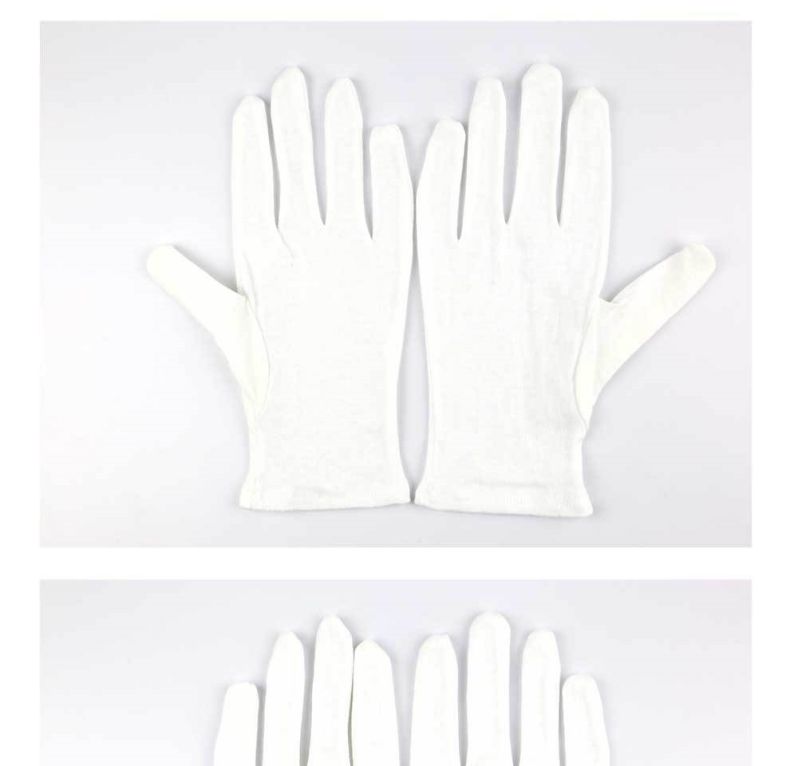 漢盾HD-GP5506純棉白色禮儀勞保手套8