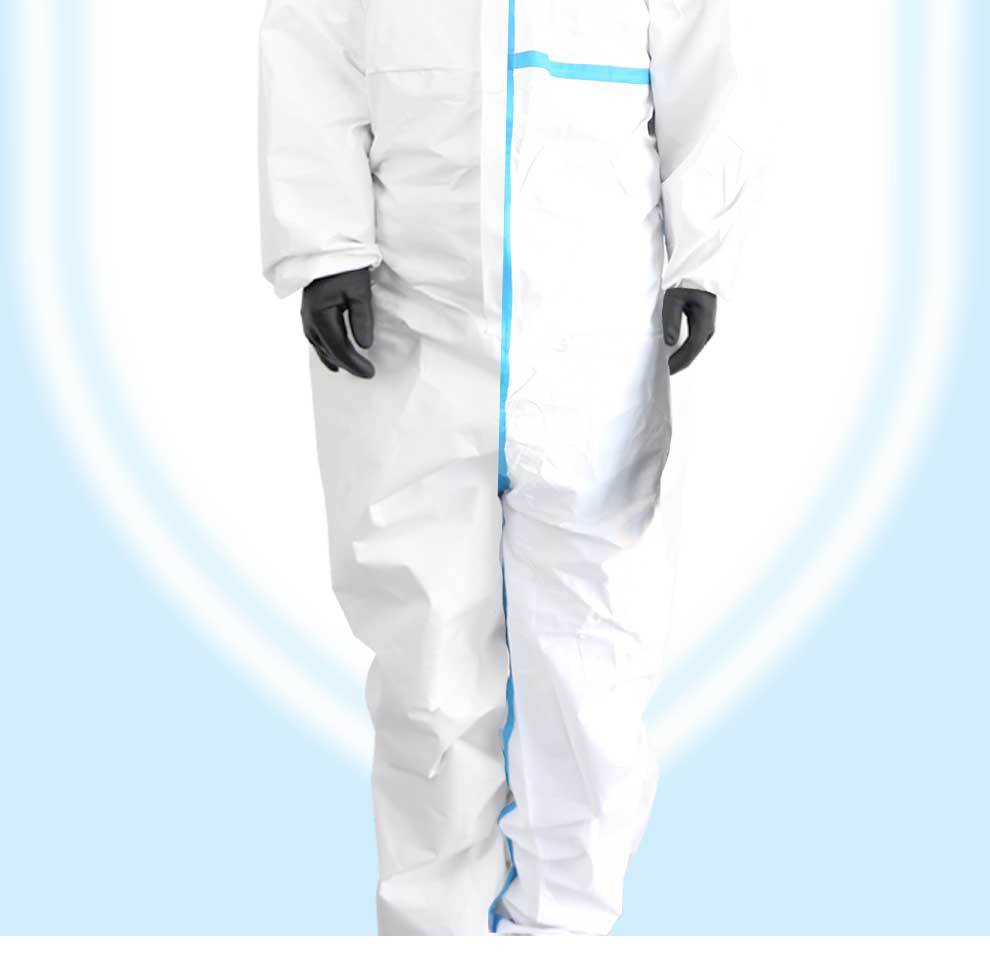 漢盾HD-BP616帶帽連體式限次使用工業防護服2