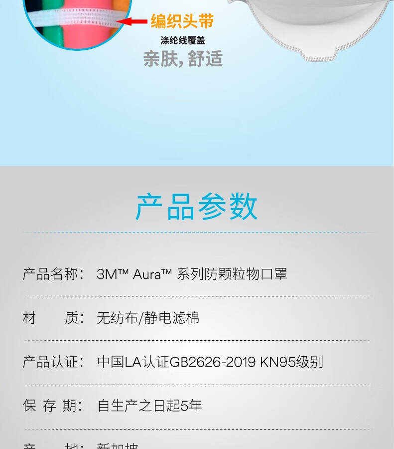 3M 9321CN+口罩KN95防塵口罩9