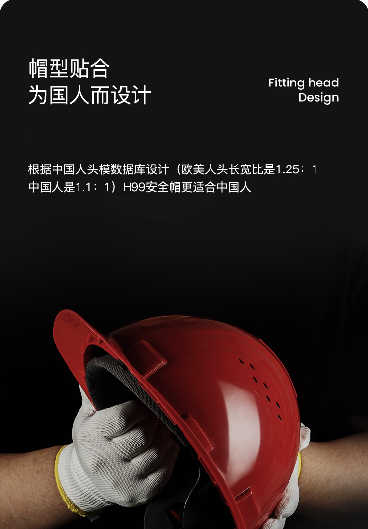 霍尼韋爾H99BA107S ABS藍色安全帽 H99S系列帶通風孔安全帽9