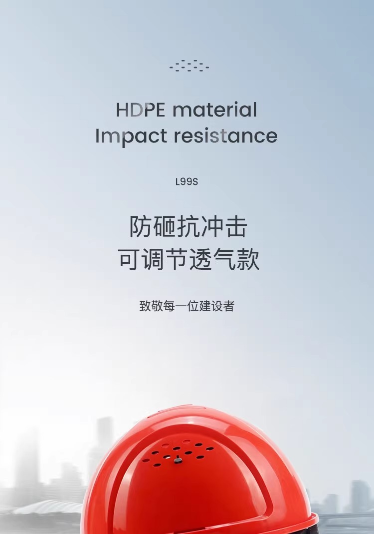 霍尼韋爾L99RS107S PE藍色安全帽 L99S系列安全帽1