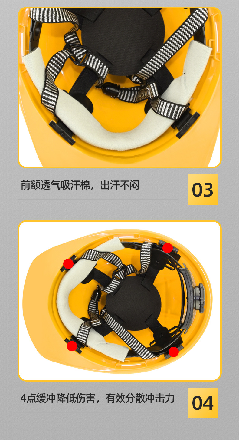 定和DH3005豪華款帶孔V型ABS安全帽7