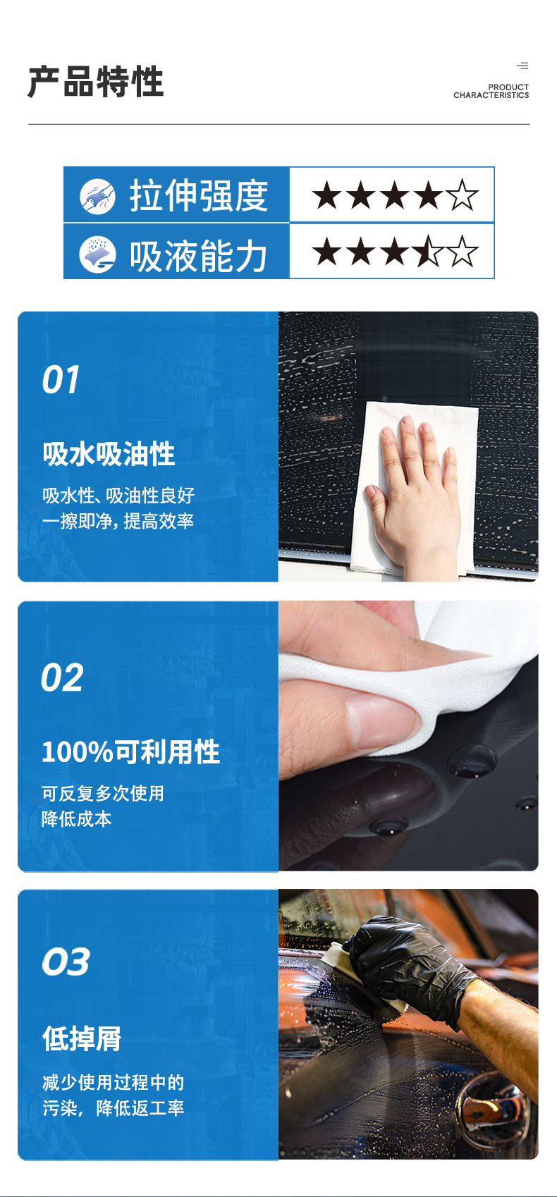 康煦KX-2451多用途擦拭布無塵擦拭紙5