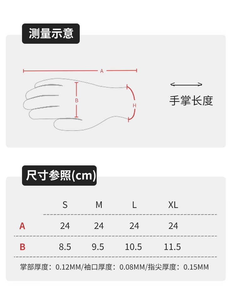 PIP 67-308雙面魚鱗紋8mil加長丁腈手套6