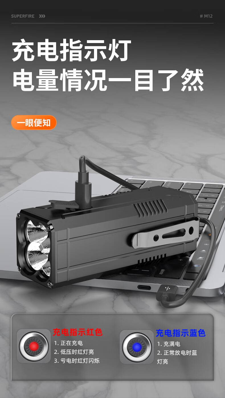 神火M12 NTC溫控保護強光手電筒8.jpg