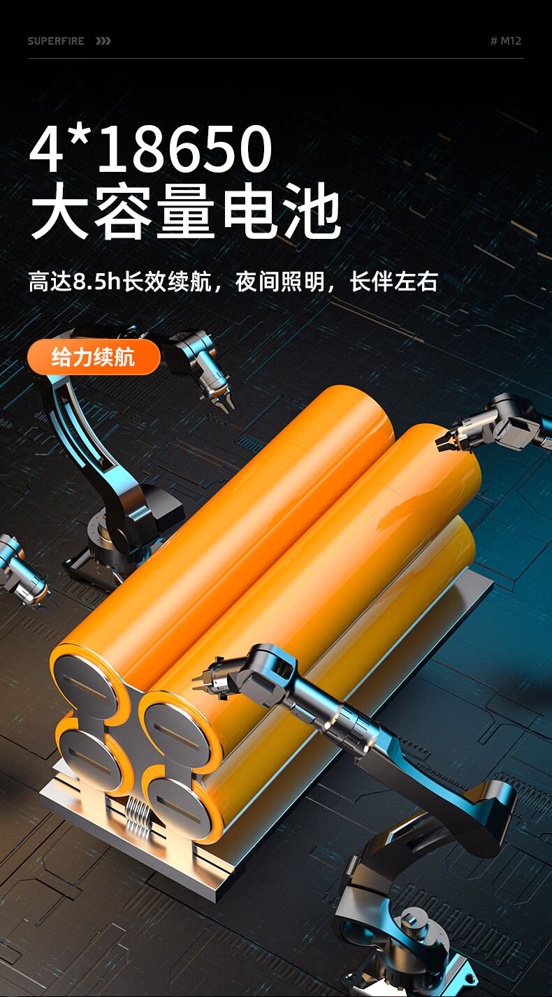 神火M12 NTC溫控保護強光手電筒9.jpg