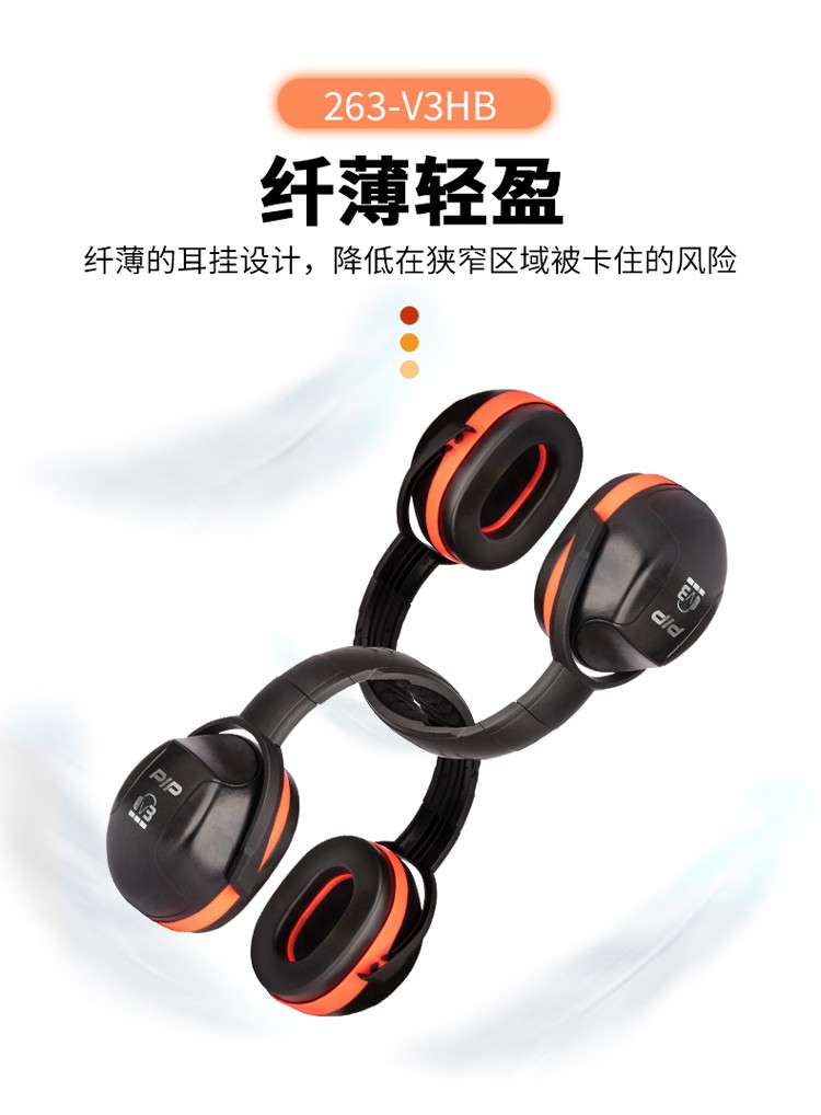 PIP 263-V3HB高強度塑膠頭帶式防噪音耳罩5