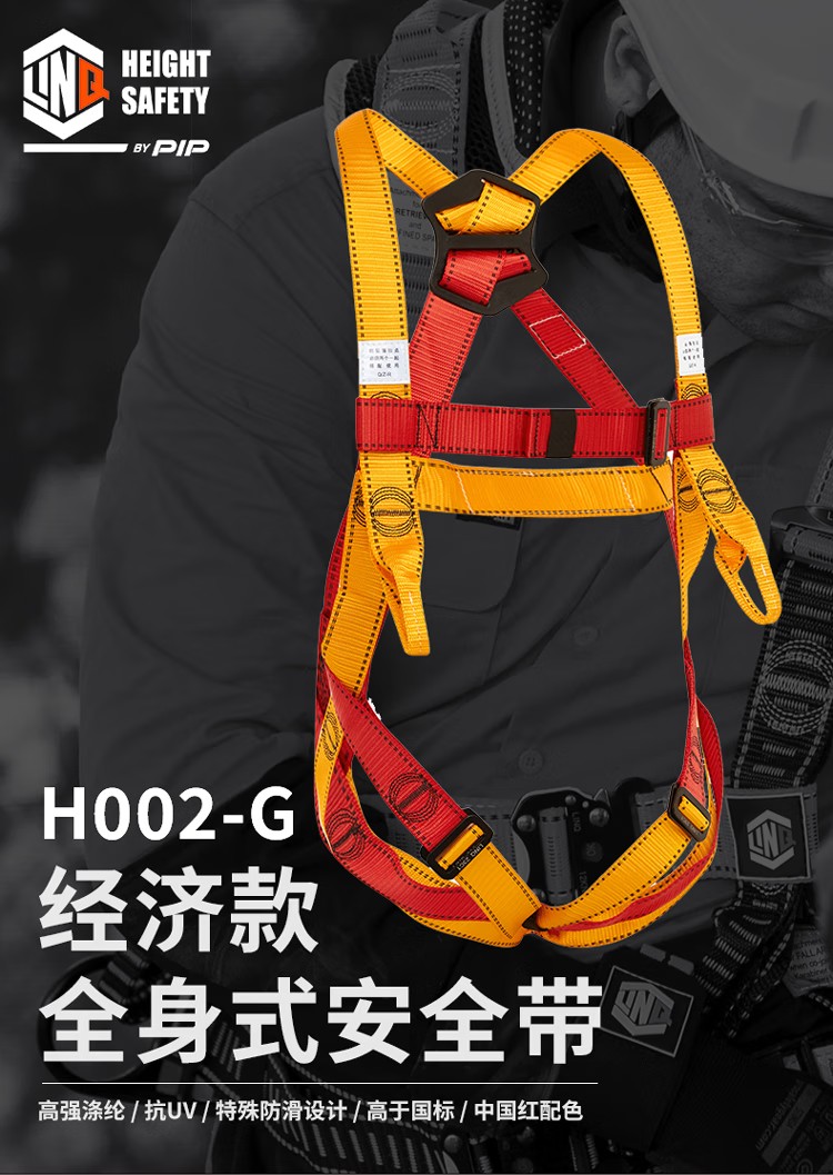 PIP H002-G經(jīng)濟(jì)款雙掛點(diǎn)全身式安全帶1