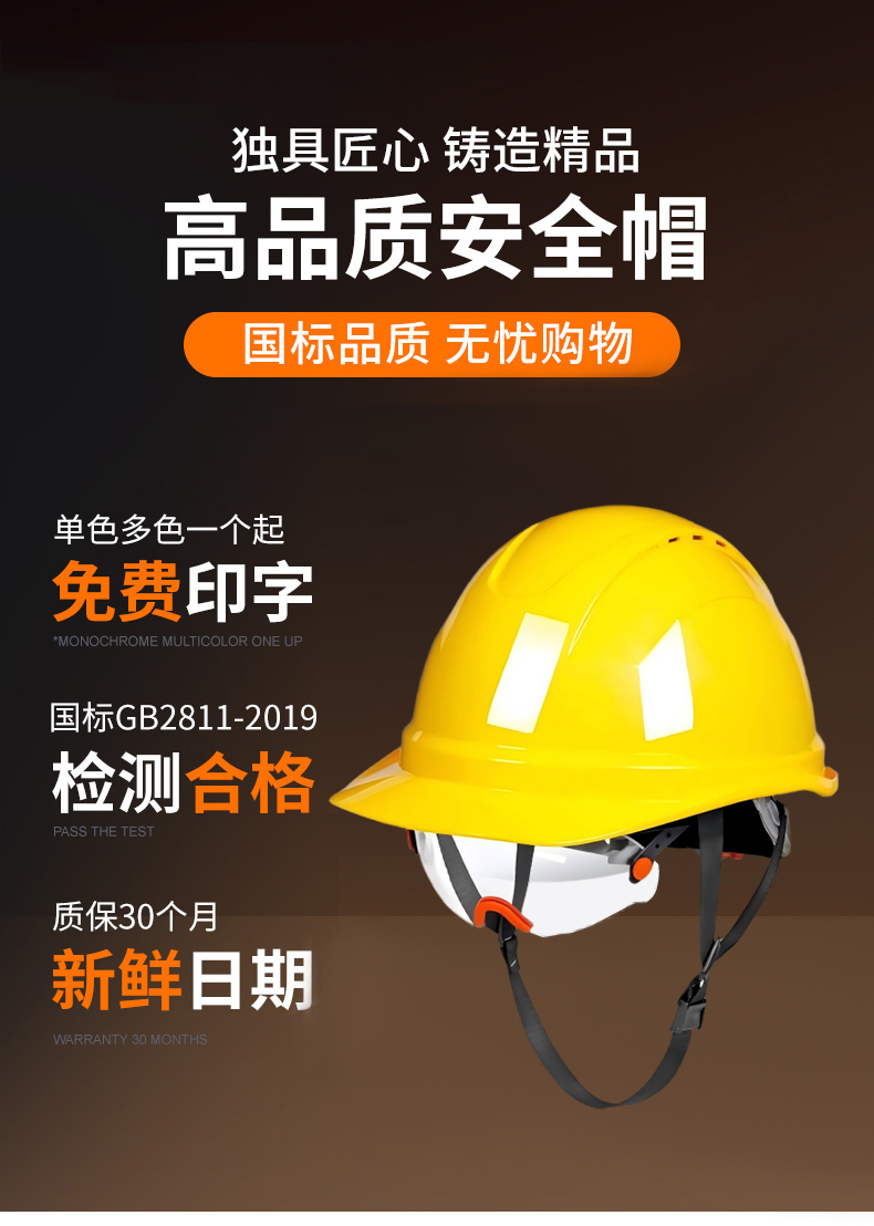 定和DH3021內置護目鏡帶透氣孔ABS安全帽1