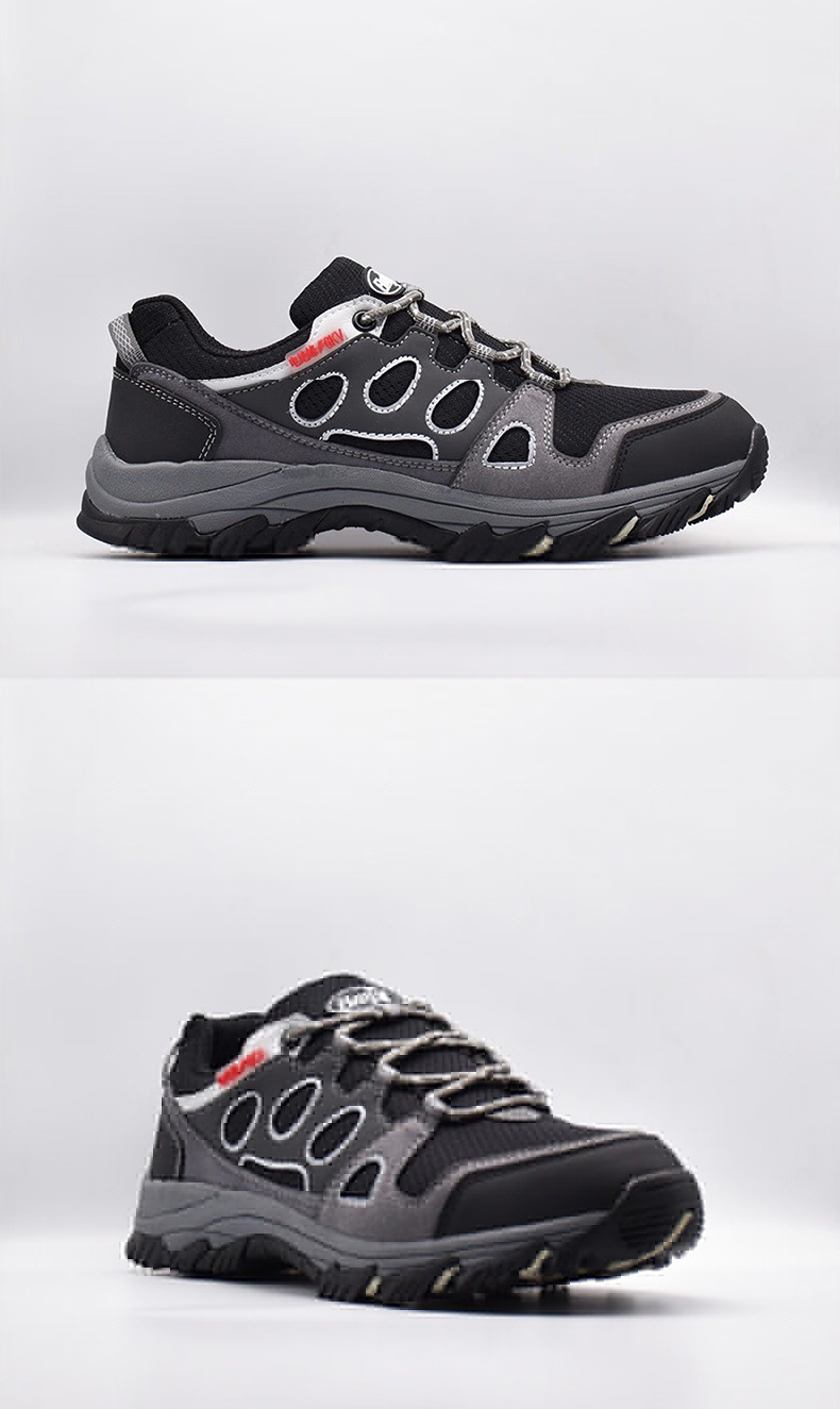 百集722黑灰色翻毛牛皮防砸防穿刺電絕緣安全鞋6