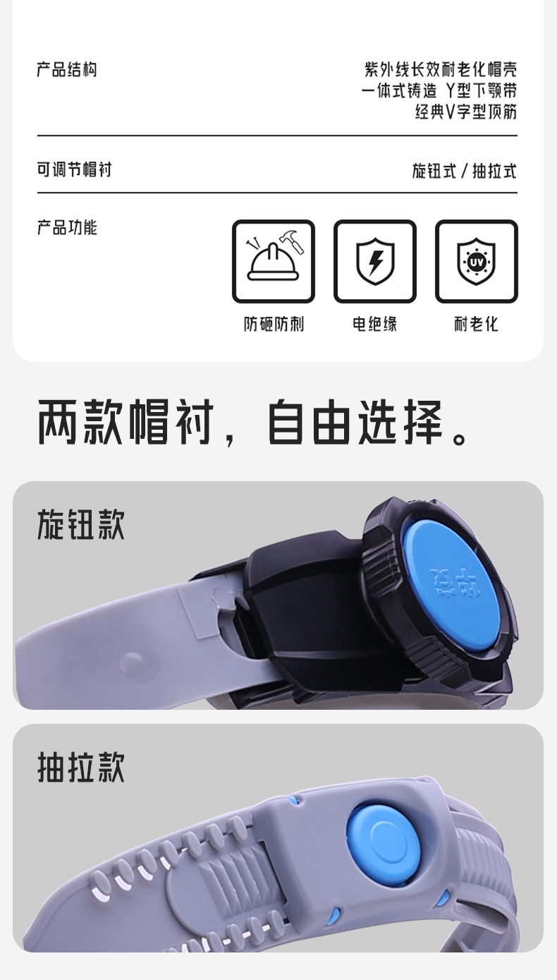 海華HH-A2型防砸防刺電絕緣工程ABS安全帽2