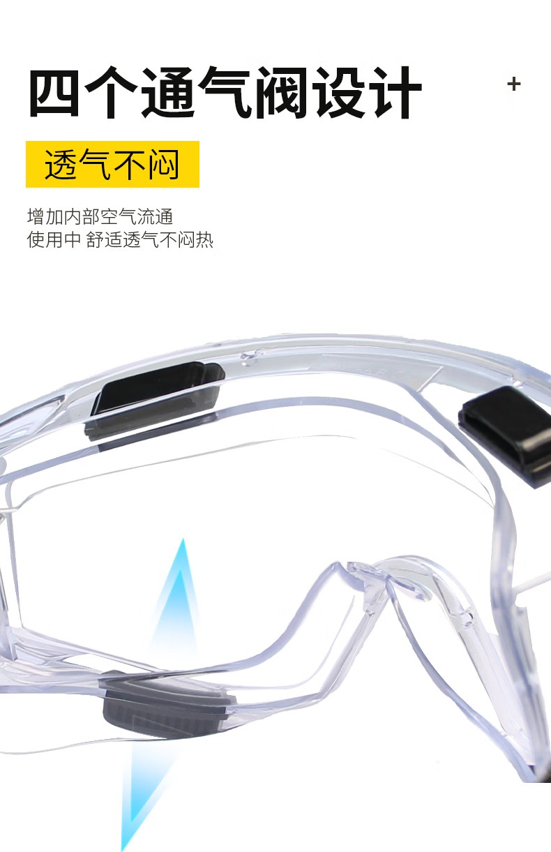 STANLEY史丹利ST1820全景式PC鏡片刮防霧防紫外線抗沖擊頭戴式護(hù)目鏡4