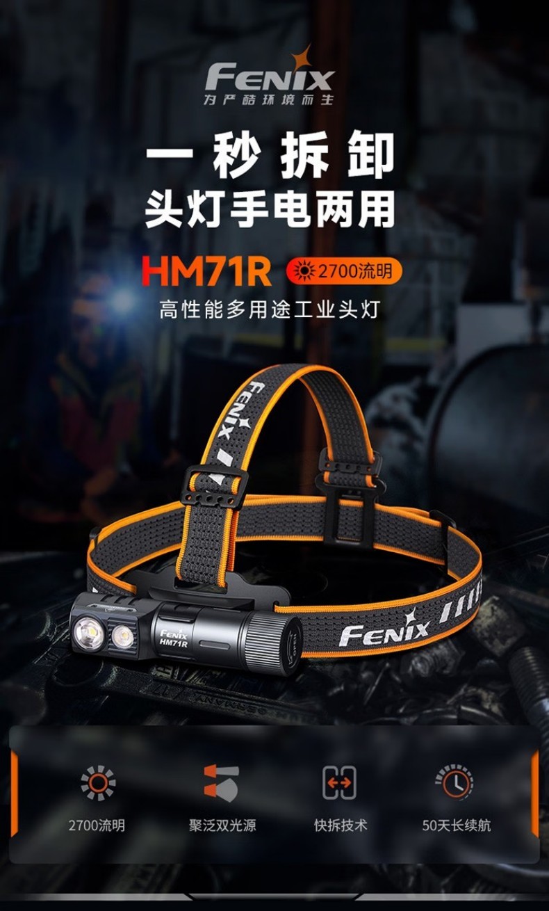 FENIX菲尼克斯HM71R HM系列高性能多用途工業頭燈1.jpg