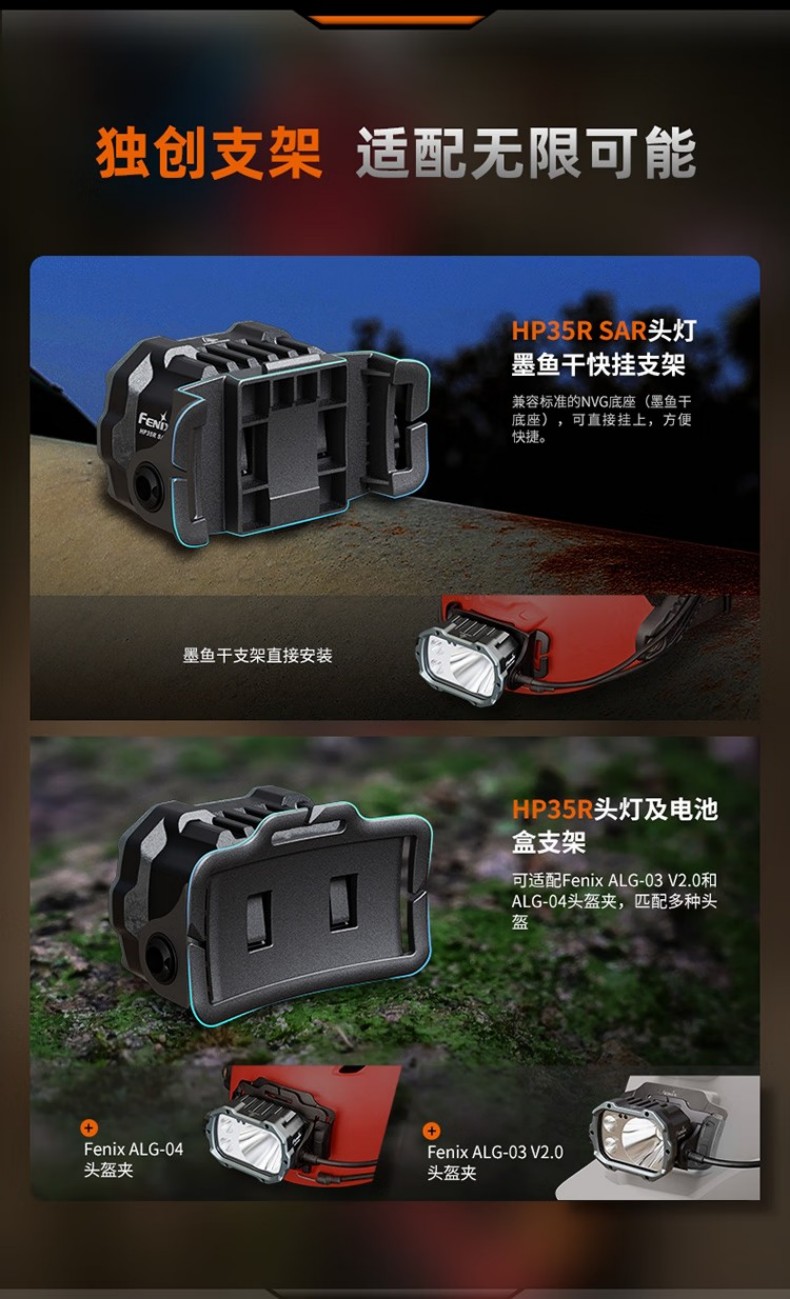 FENIX菲尼克斯HP35R SAR HP系列多光源高亮搜救頭燈8.jpg