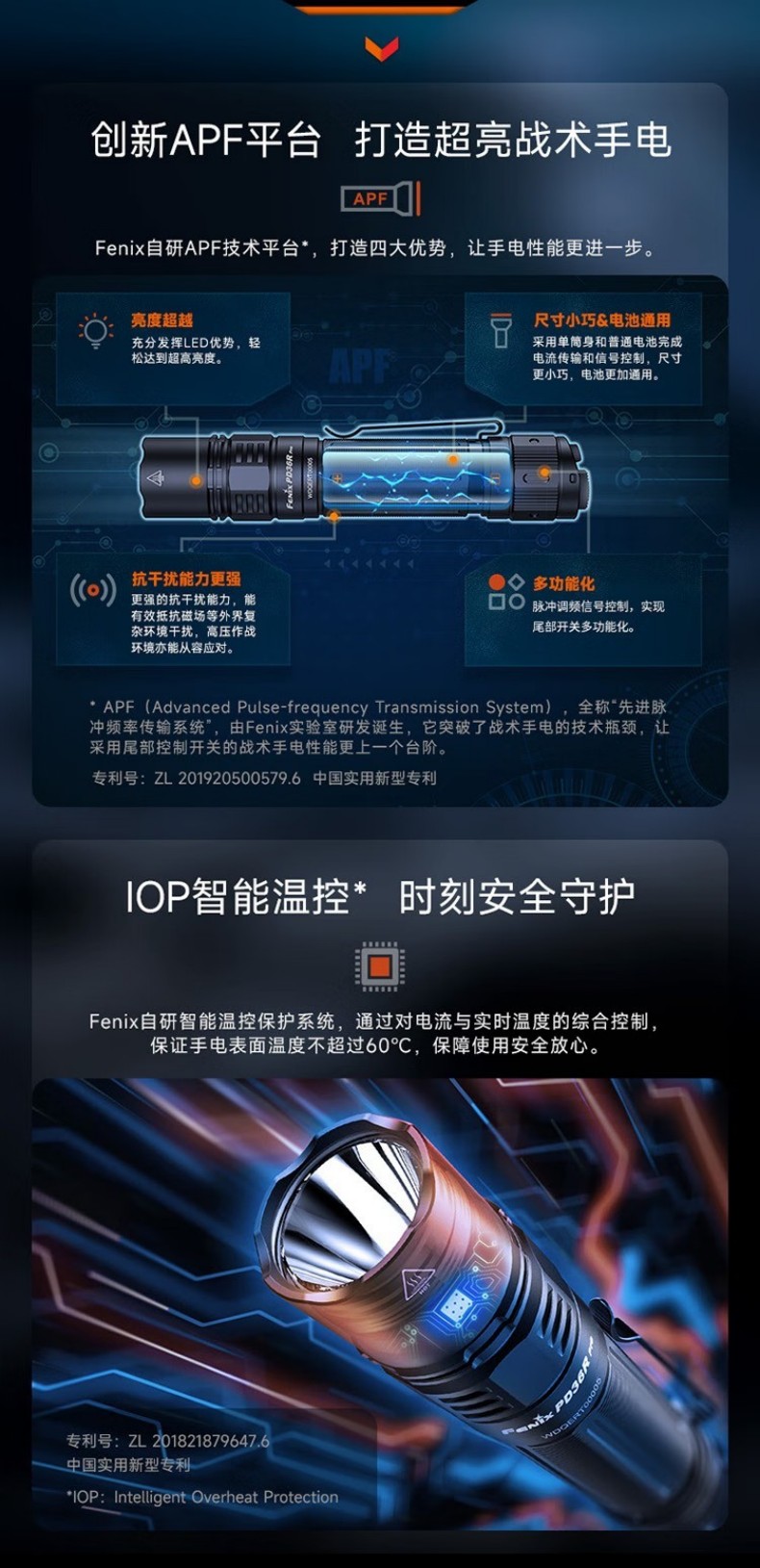 FENIX菲尼克斯PD36R Pro PD系列高性能充電戰術小直筒手電12.jpg