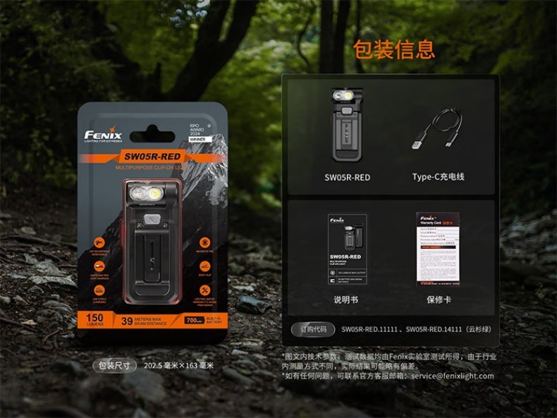 FENIX菲尼克斯SW05R-RED S系列多功能夾燈16.jpg