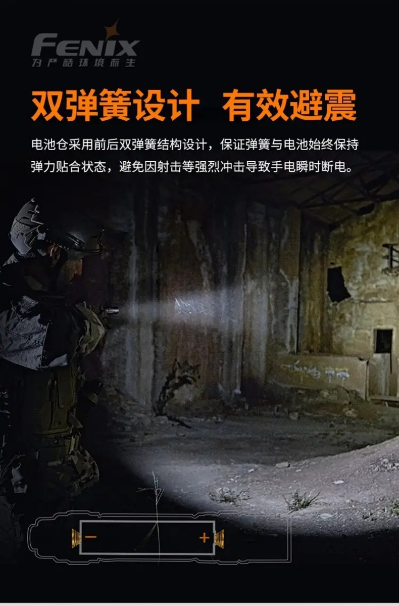 FENIX菲尼克斯PD36 TAC PD系列純機械戰術小直筒手電10.jpg