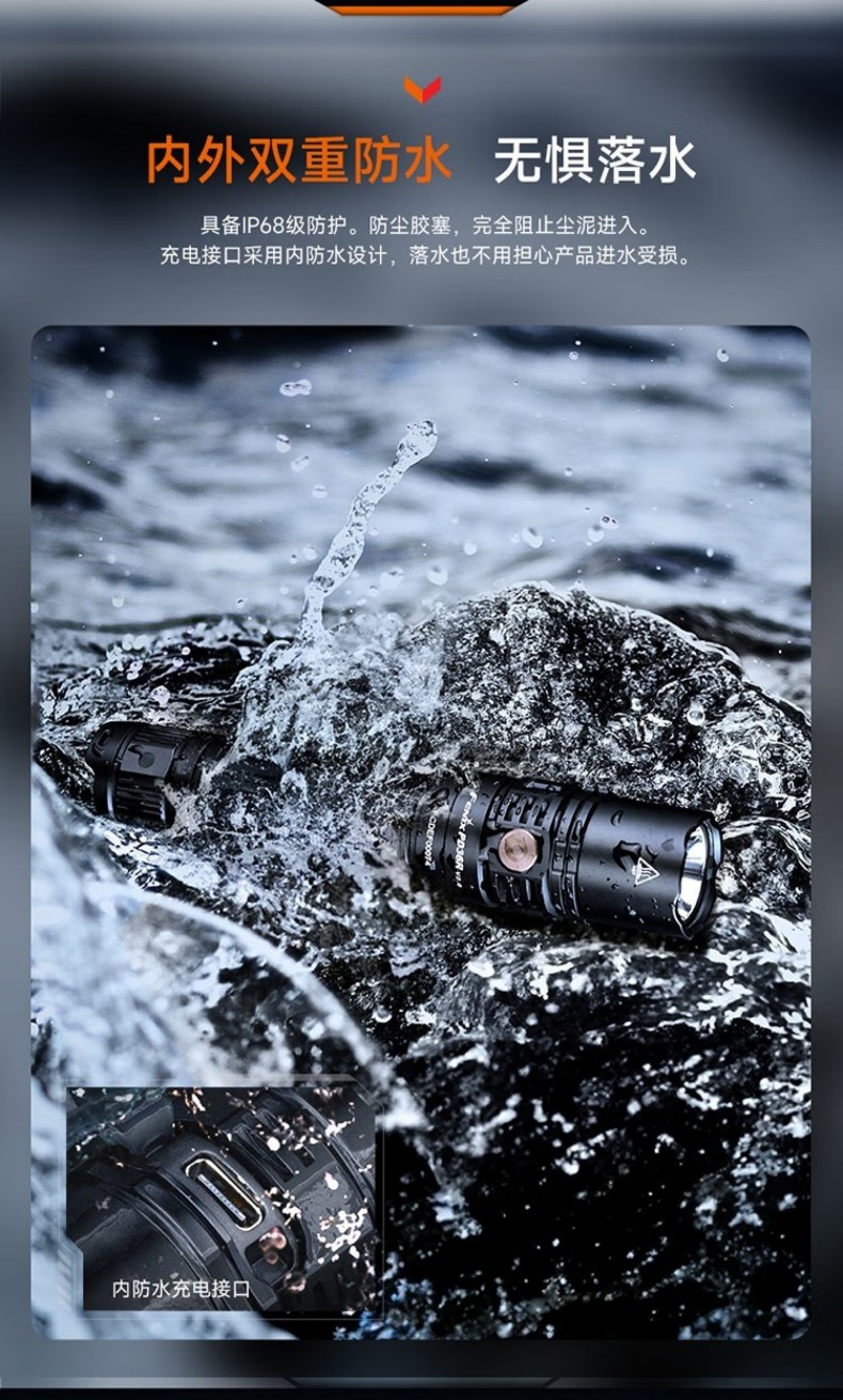 FENIX菲尼克斯PD36R PD系列充電戰(zhàn)術(shù)小直筒手電10.jpg