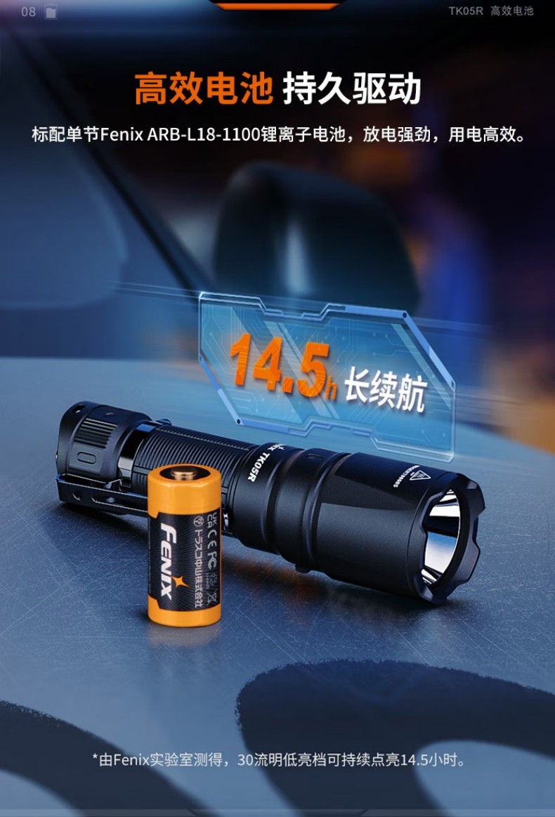 FENIX菲尼克斯TK05R TK系列便攜戰(zhàn)術(shù)EDC手電9.jpg