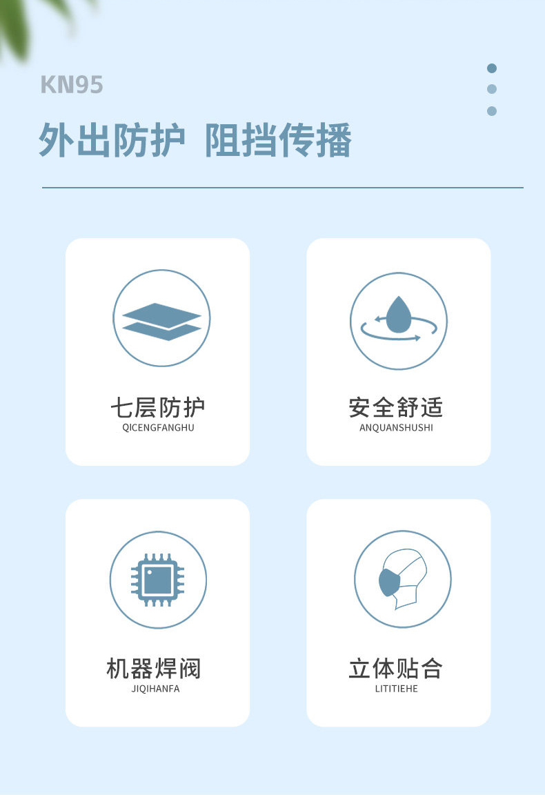 定和DH9515V耳帶式帶閥KN95防塵口罩活性炭口罩2