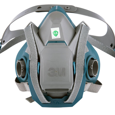 3M6502QL硅膠半面罩防毒面具本體