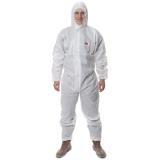 3M4515白色帶帽連體防護服