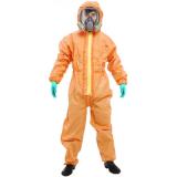 3M4690橙色帶帽連體防護服