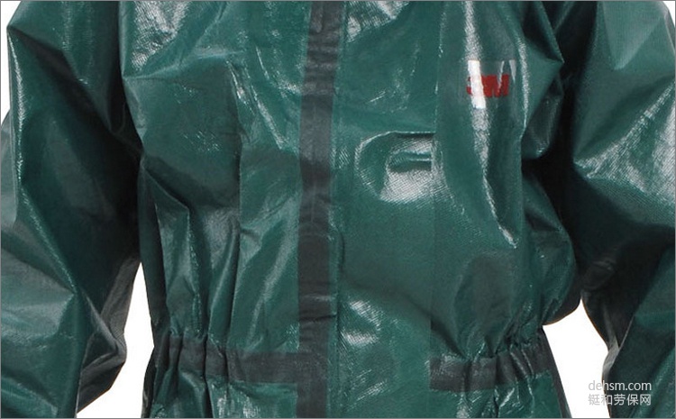 3M4680綠色帶帽連體防護(hù)服超聲波焊接及熱封加強(qiáng)型接縫設(shè)計(jì)