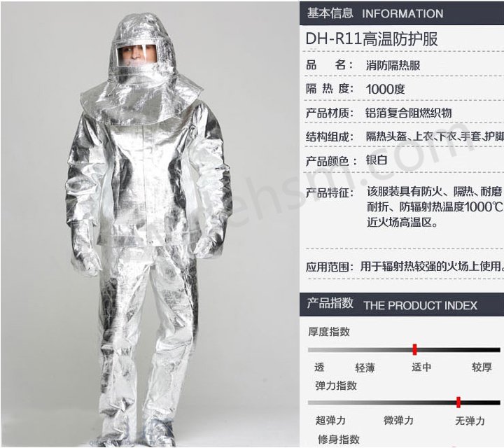 DH-R11高溫隔熱服介紹