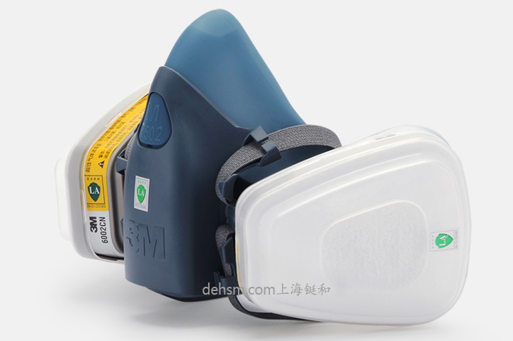 3M7502+6002防硫化氫及酸性氣體防毒面具圖片-側面
