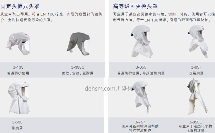 3M S-605-10長管供氣式可更換頭罩應(yīng)用領(lǐng)域