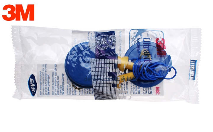 3M340-4002硅膠帶線防噪音耳塞獨立包裝袋圖