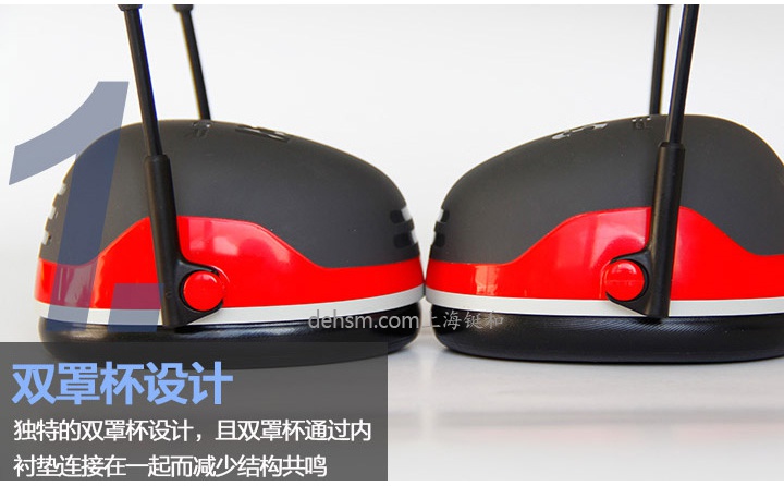 3M X3A頭戴式高降噪隔音耳罩雙罩杯設計，減少結構共鳴