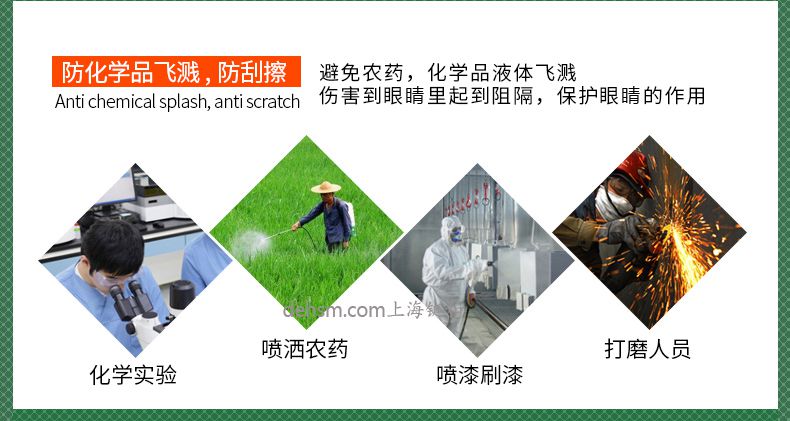 雷克蘭G1510護目鏡防化學品飛濺，防刮擦