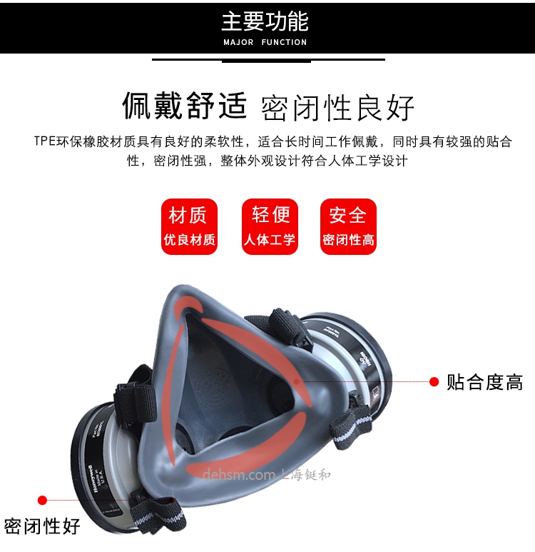 霍尼韋爾(諾斯)550030S低維護半面罩產品特點