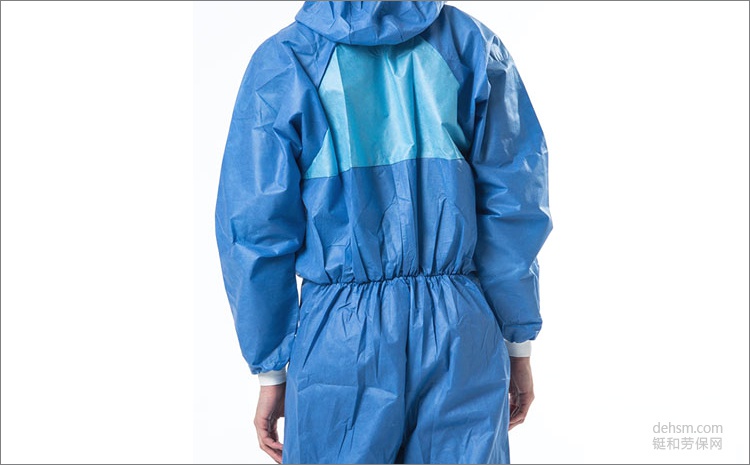 3M4532+藍(lán)色帶帽連體防護(hù)服腰間腳踝緊口設(shè)計(jì)