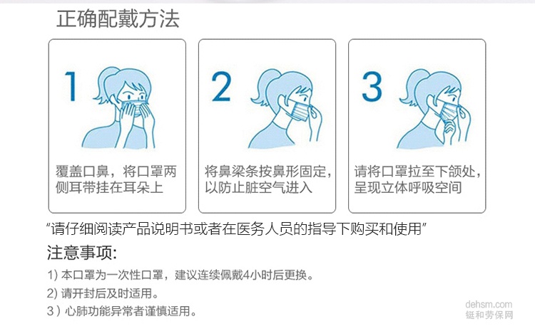 醫用外科口罩的佩戴方法