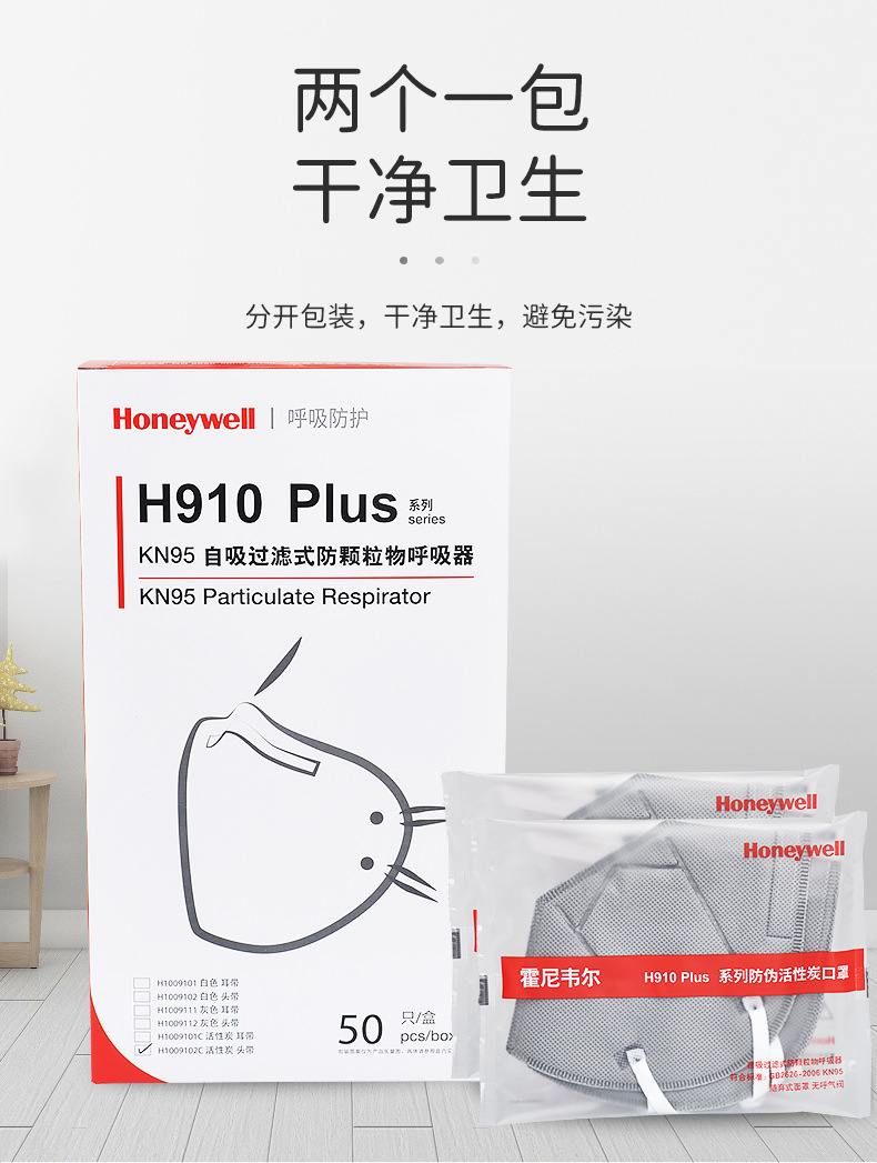 霍尼韋爾H1009102C防塵口罩圖3