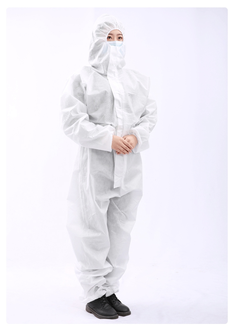 一次性使用醫(yī)用隔離衣穿戴圖片1
