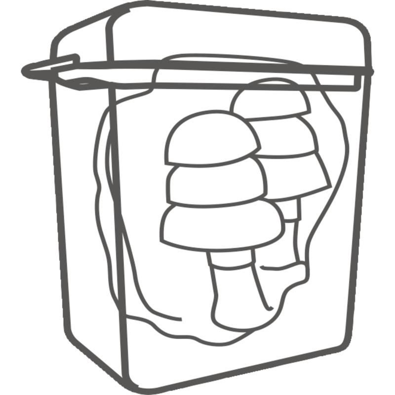 代爾塔103121帶線防噪音耳塞圖2