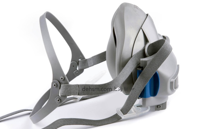 3M7771硅膠半面罩防塵面具圖片-側(cè)面