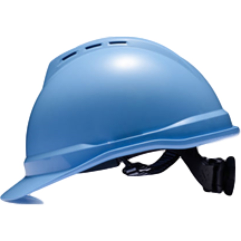 梅思安10167131湖藍色豪華型有孔ABS安全帽圖2