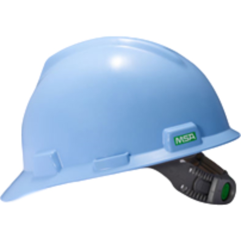 梅思安10146511湖藍色ABS標準型安全帽圖1